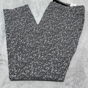 Isaac Mizrahi Live! 24/7 Stretch Ditsy Floral Slim Leg Pants